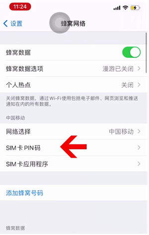 华容苹果14维修网分享如何给iPhone14的SIM卡设置密码 