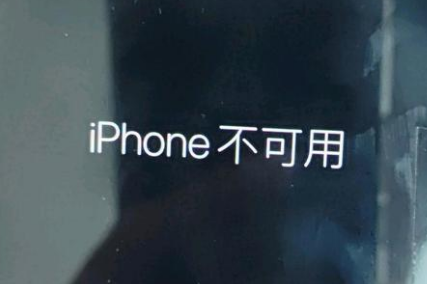 华容苹果服务网点分享锁屏界面显示“iPhone 不可用”如何解决 